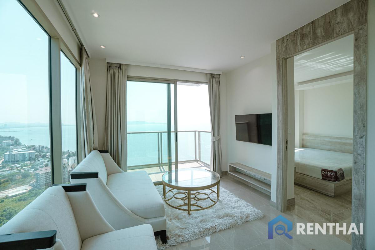 For SaleCondoPattaya, Bangsaen, Chonburi : Special unit panoramic view! In The Riviera Monaco