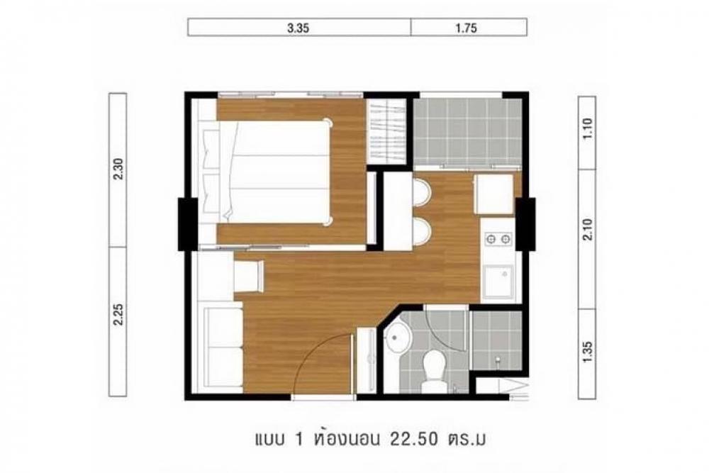 For SaleCondoKaset Nawamin,Ladplakao : Sale with tenant Lumpini Condo Town Ramintra-Lat Pla Khao 2 Yield=6%