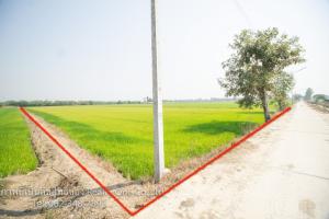 For SaleLandSuphan Buri : Land for sale on a concrete road, near Sam Chuk Hospital, Suphan Buri, next to public roads on 2 sides.