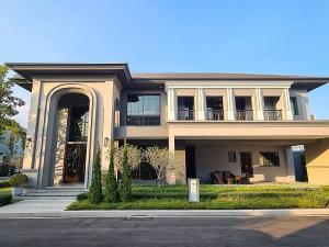 For SaleHouseBangna, Bearing, Lasalle : House for sale, a 2-storey luxury mansion (Luxury), area 179 sq m, usable area 573 sq m, 4 bedrooms, 5 bathrooms, Bangna-On Nut Road, near Mega Mall, selling price 59 million baht.