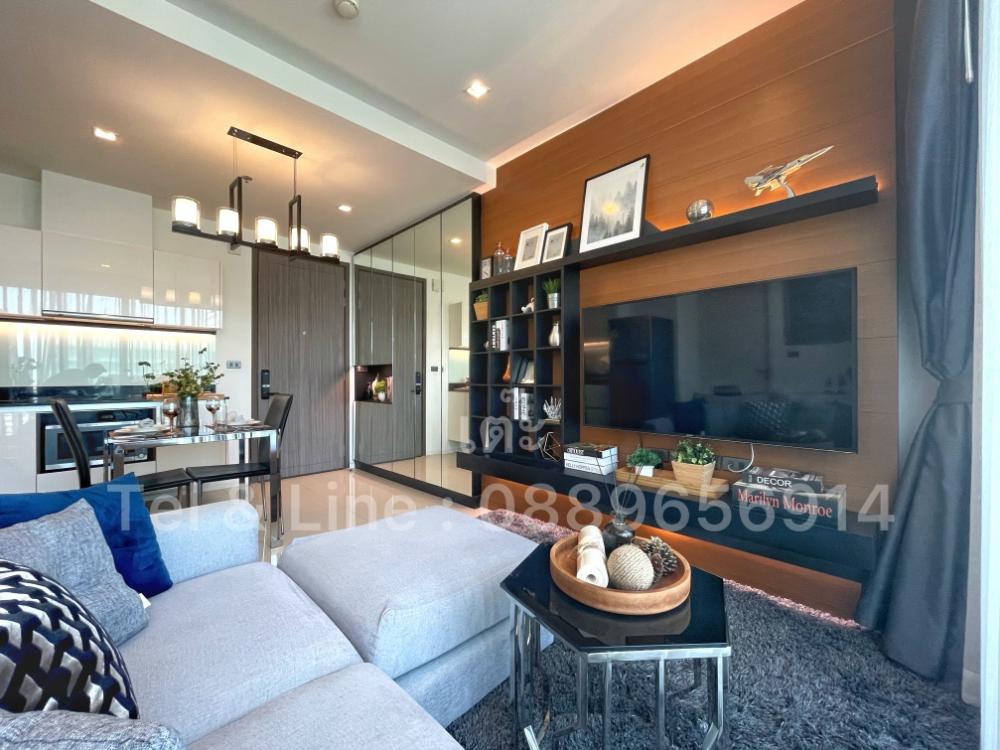 For SaleCondoRatchadapisek, Huaikwang, Suttisan : ☀️Value price 🌿 Quinn Condo Ratchada 17🌿 Luxury decoration room: City view: 1 bedroom 45 sq m., near mrt Sutthisan