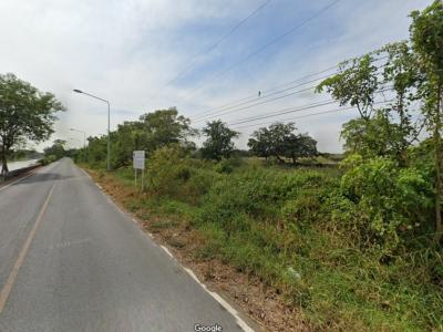 For SaleLandPathum Thani,Rangsit, Thammasat : Land for sale, next to the road along the canal 13, 68 rai 1 ngan 99 sq m.