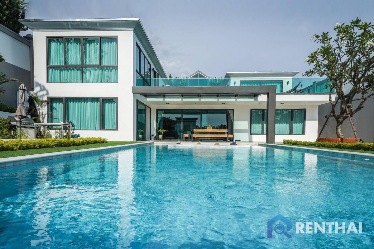 For SaleHousePattaya, Bangsaen, Chonburi : Luxurious massive pool villa with pattaya view!