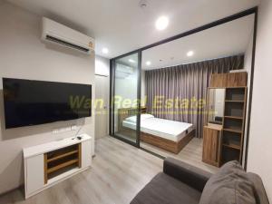 For RentCondoRattanathibet, Sanambinna : Condo for rent, politan aqua, 16th floor, size 25 sq m, fully furnished, with cheap electrical appliances
