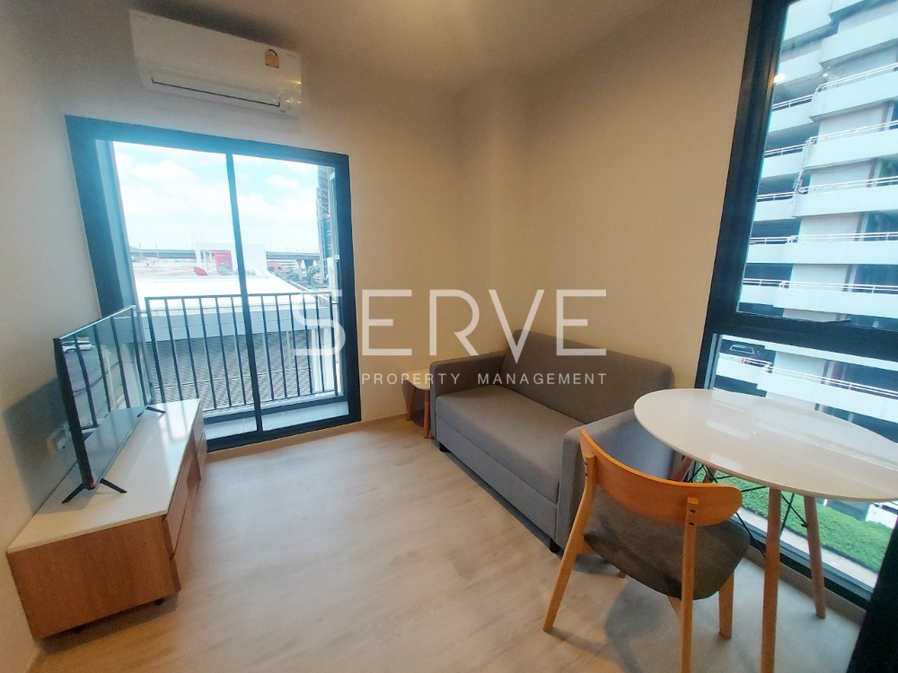 For RentCondoBangna, Bearing, Lasalle : 🔥1 Bed 1 Bath Fully furnished New Condo Good Location Next to Central Bangna at NUE Noble Centre Bangna Condo / For Rent