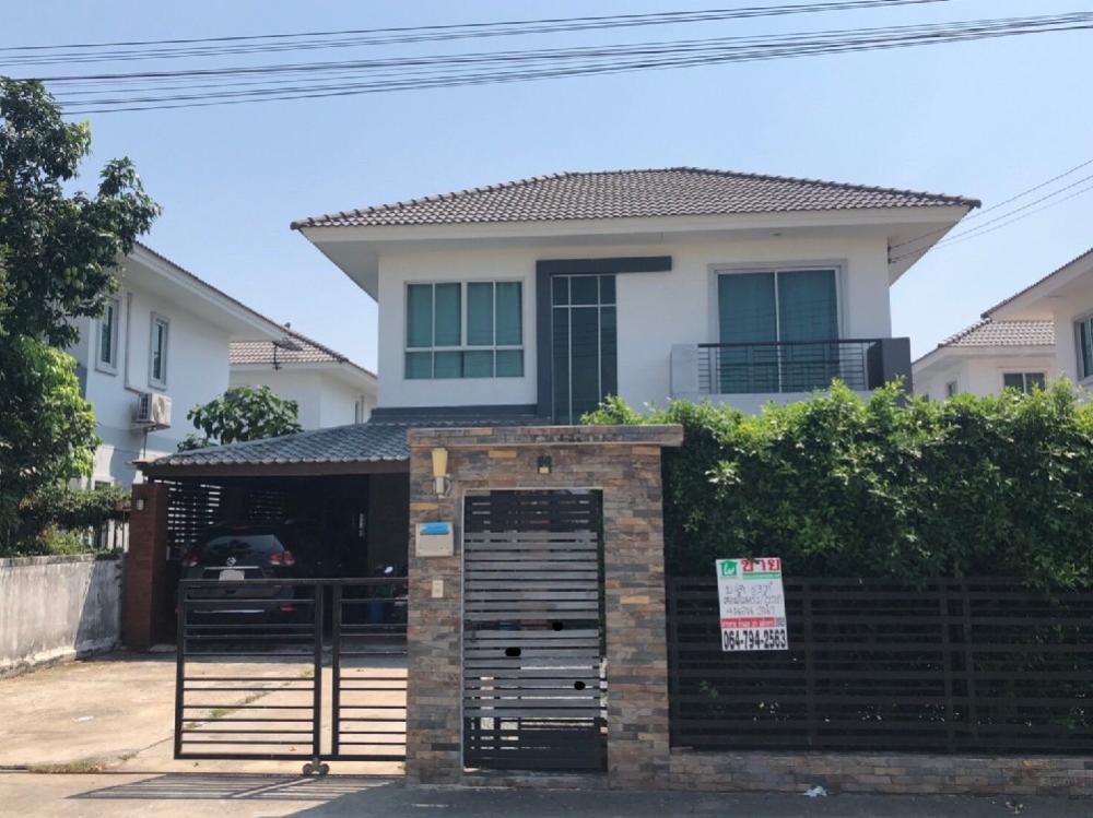 For SaleHouseChachoengsao : House for sale, next to the canal, Sukhumvit Park, Motorway, 4 bedrooms, 3 bathrooms, 63 sq m.