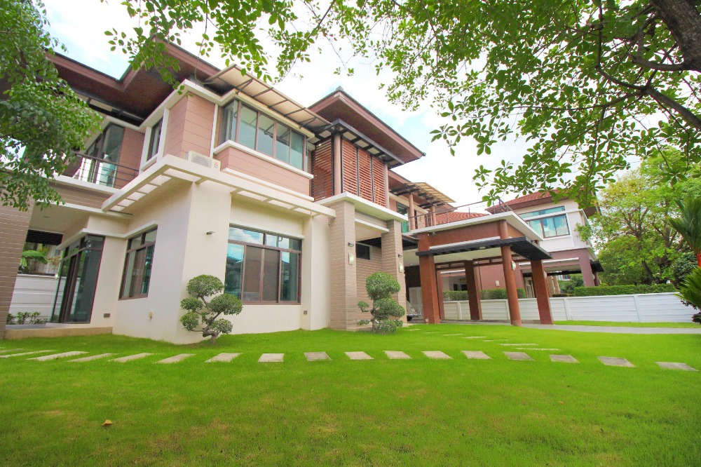 For SaleHouseEakachai, Bang Bon : House for sale in Petchkasem, Bang Bon, Mongkong Pavilion Village, 150 wa, large house, main road, beginning of the project