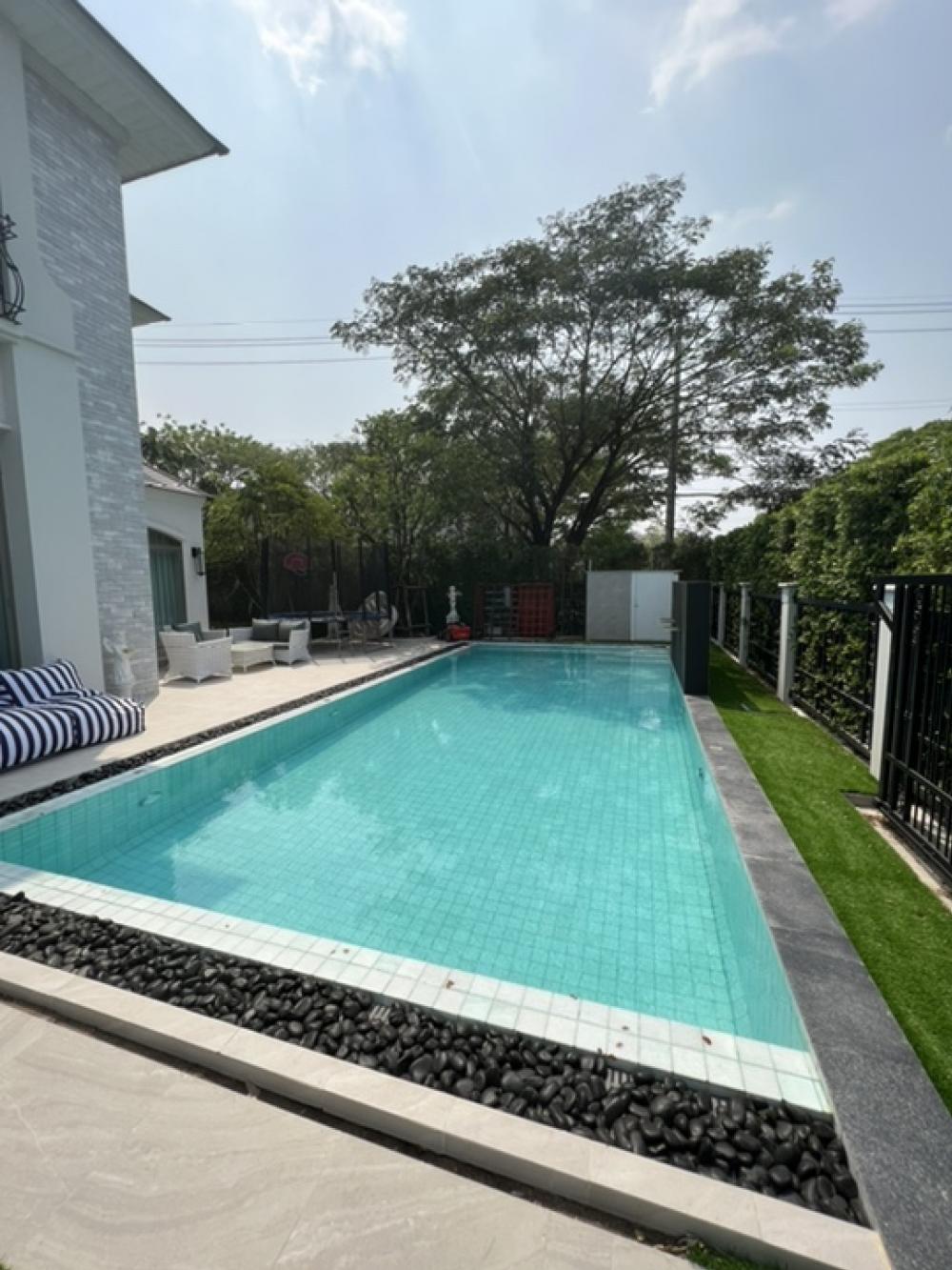 For SaleHouseLadkrabang, Suwannaphum Airport : Perfect Masterpiece Rama 9 – Krungthep Kreetha 🏡 single house + swimming pool Fully furnished ✨Ready to move in📲081-8119186