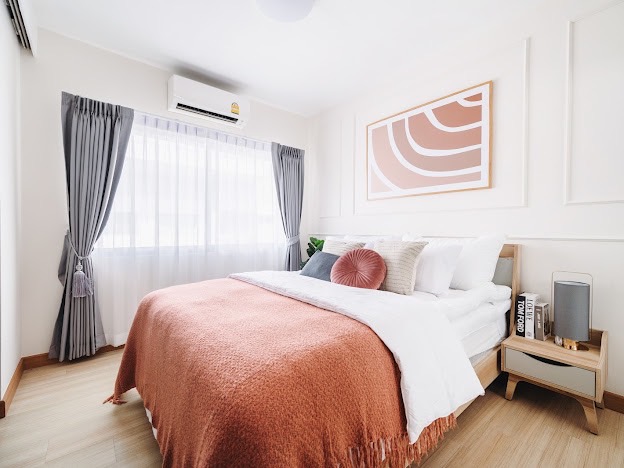 For SaleCondoOnnut, Udomsuk : Newly renovated 💥 A Space Sukhumvit 77, near BTS On Nut, 1 bedroom, complete with new furniture and electrical appliances in the whole room, pool view. You can move your bag right away!!