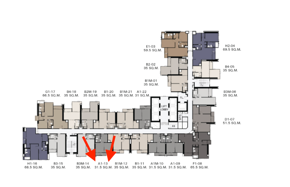 Sale DownCondoRatchathewi,Phayathai : THEADDRTW: Sale down payment, south 6.40*, interested contact 095-247-5446 LINE&TEL.