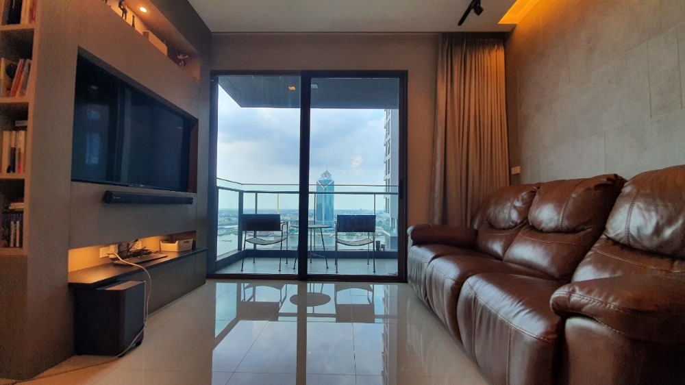 For SaleCondoRama3 (Riverside),Satupadit : Starview condo for sale, room with direct view, river front, corner room, 27th floor, Building B TYPE B1, very new condition room