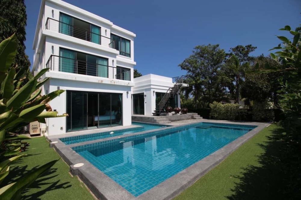 ให้เช่าบ้านหัวหิน ประจวบคีรีขันธ์ : For rent : Pivate Pool villa close to the beach @Hua hin Seaview villa  Hua hin soi 9 ,walkable to the beach