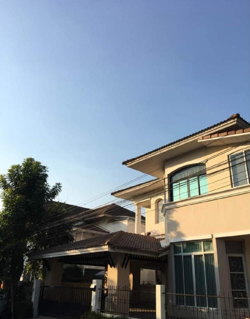 For RentHouseLadkrabang, Suwannaphum Airport : 🍁 House for rent 🍁 Lalin Village Green View, area size 84 sq.w. #MO-798