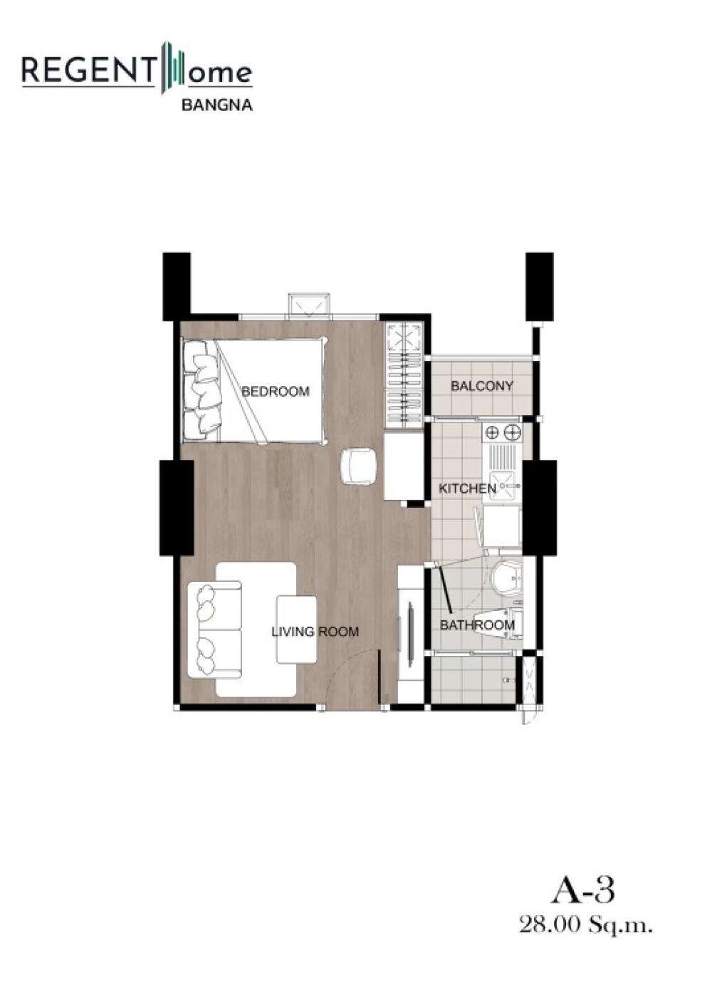 Sale DownCondoBangna, Bearing, Lasalle : Sale down payment, wide room, rare location, high floor, Building A, east and west / corner room, special plan View of the Chao Phraya River, Bang Krachao (Owner Post)