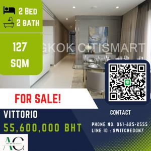 For SaleCondoSukhumvit, Asoke, Thonglor : *Minimal decoration* Vittorio Sukhumvit 39 | 2 Bed | ☎️061-625-2555