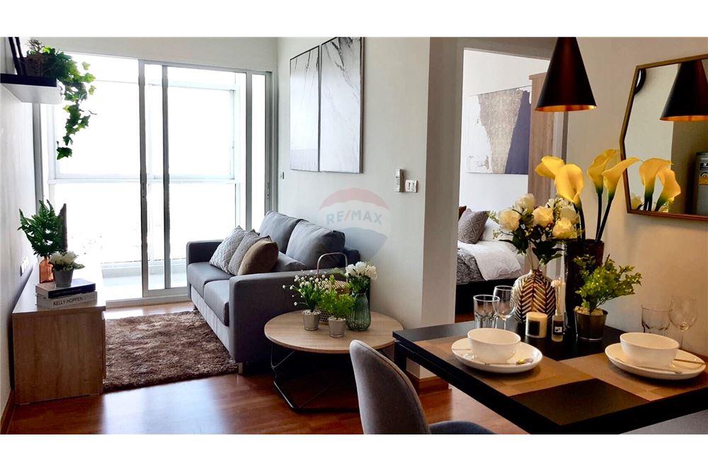 For RentCondoBangna, Bearing, Lasalle : Condo for rent, The coast Bangkok Bangna, Building A, 27th floor, city view, beautiful room, ready to move in, new room, fully furnished, electrical appliances