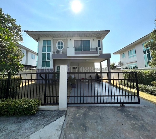 For SaleHouseLadkrabang, Suwannaphum Airport : House for sale, very beautiful, location at the beginning of the project, next to the main road, ready to move in