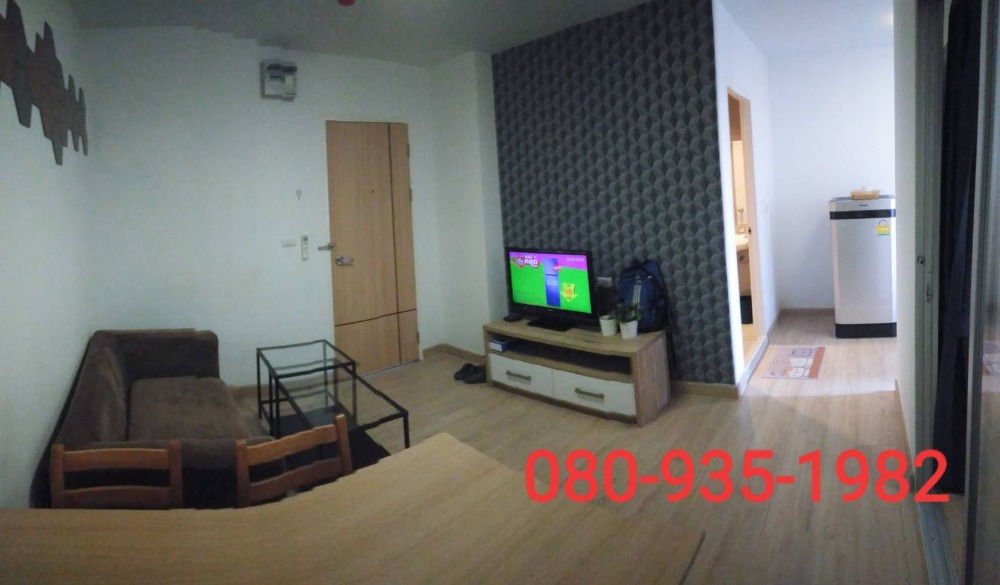 For RentCondoPathum Thani,Rangsit, Thammasat : Condo for rent at Ploen Ploen Workpoint 👍 washing machine