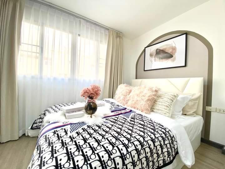 For SaleCondoLadprao101, Happy Land, The Mall Bang Kapi : Condo near Vejthani Hospital, installment is cheaper than renting, price is only 1.29 million