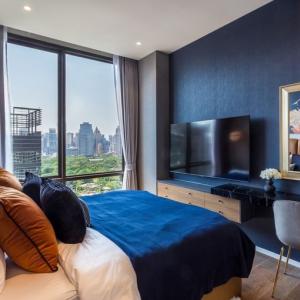 For SaleCondoWitthayu, Chidlom, Langsuan, Ploenchit : 🔥Sell with tenants 與租戶一起出售🔥 MUNIQ LANGSUAN condo by MJD🌲Lumpini Park View🌲1bed1b1b 54 sq.m