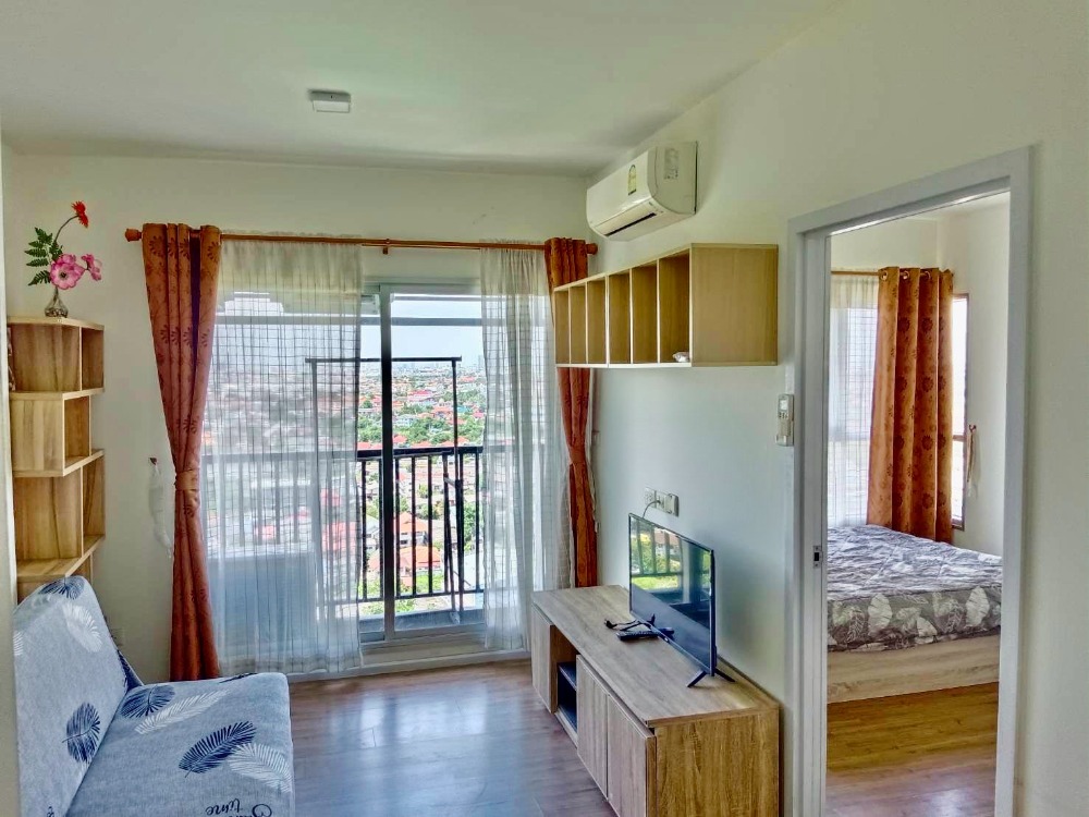 For RentCondoSamut Prakan,Samrong : LV094 Condo for rent Notting Hill Sukhumvit-Praksa, large room with furniture. Complete with electrical appliances, good wind, near BTS Phraeksa 800 m., there is a BTS shuttle, near Robinson Department Store. Near Black Market / Call 099-149-5164