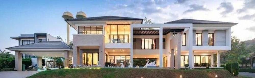 For SaleHousePak Chong KhaoYai : Vacation home for sale With a swimming pool, 5 bedrooms, 7 bathrooms, behind the corner at Khao Yai