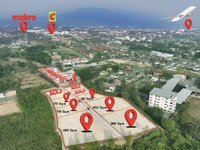 For SaleLandChiang Mai : Land for sale, land reclamation, mountain view, last 5 plots, Ban Wang Tan, 175 sq m, located near Chiang Mai city