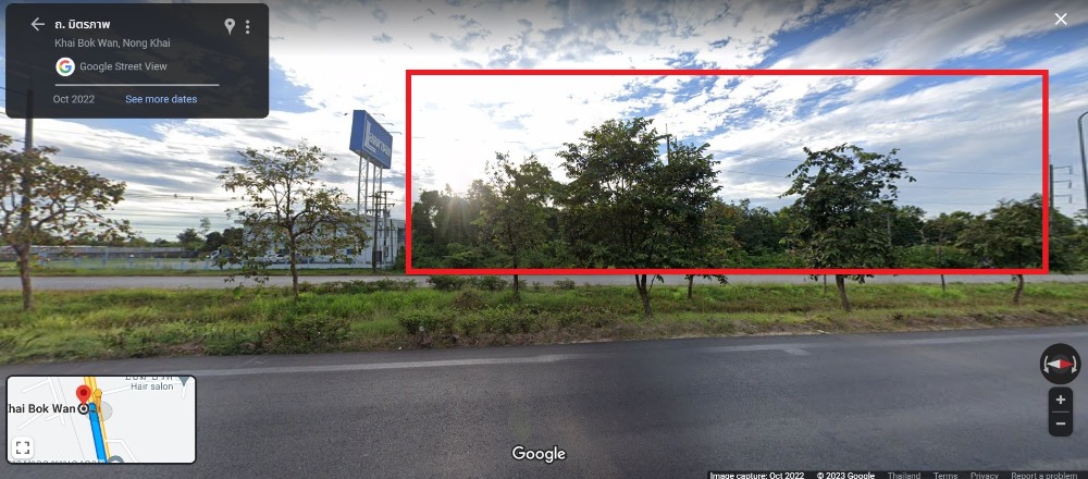 For SaleLandNong Khai : Land for sale in a prime location Next to Mittraphap-Nong Khai Road, Mueang Nong Khai District, beautiful plot, width 133 meters
