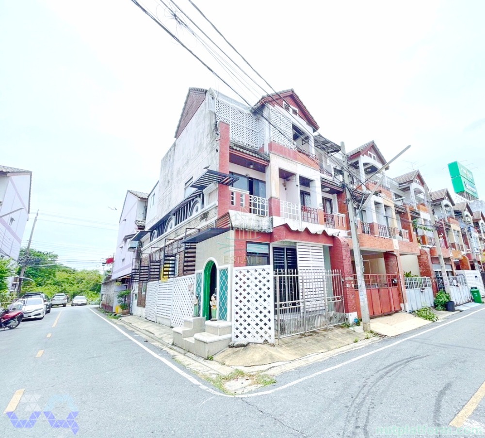 For RentShophouseRattanathibet, Sanambinna : For rent, home office on the corner, 3 floors, MRT Bang Yai Intersection, Ikea, Central Westgate, 3 bedrooms, 3 bathrooms, Bang Bua Thong District, Nonthaburi, 30 sq m. 220 sq m.