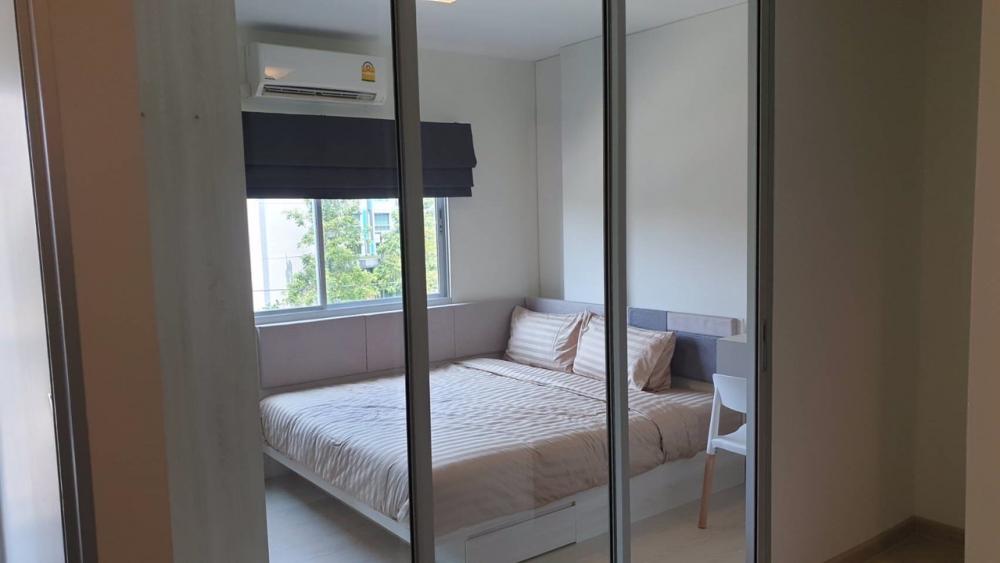 For RentCondoSeri Thai, Ramkhamhaeng Nida : 🔥Condo for rent, The Niche ID Seri Thai, ready to move in room Fully furnished with a washing machine (very new room, recently built)