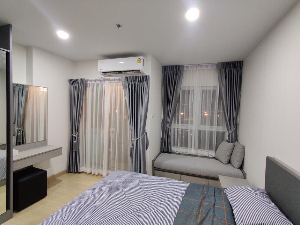 For SaleCondoSamut Prakan,Samrong : (Post owner) Sale with tenant, size 28.5 sq m, 17th floor, fully fitted, very beautiful view, south wind, three-headed elephant view Supalai Veranda Sukhumvit 117