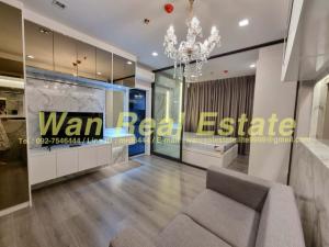For RentCondoRattanathibet, Sanambinna : Condo for rent: The politan aqua, 18th floor, size 31 sq m, very beautiful decoration, pool view, river view, new room, never been in