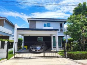 For RentHouseNonthaburi, Bang Yai, Bangbuathong : Call: 097-278-5588 2-storey detached house for rent, Chaiyaphruek Westgate Village, Soi Kaew In, near Central Westgate, 4 air conditioners, no furniture live only
