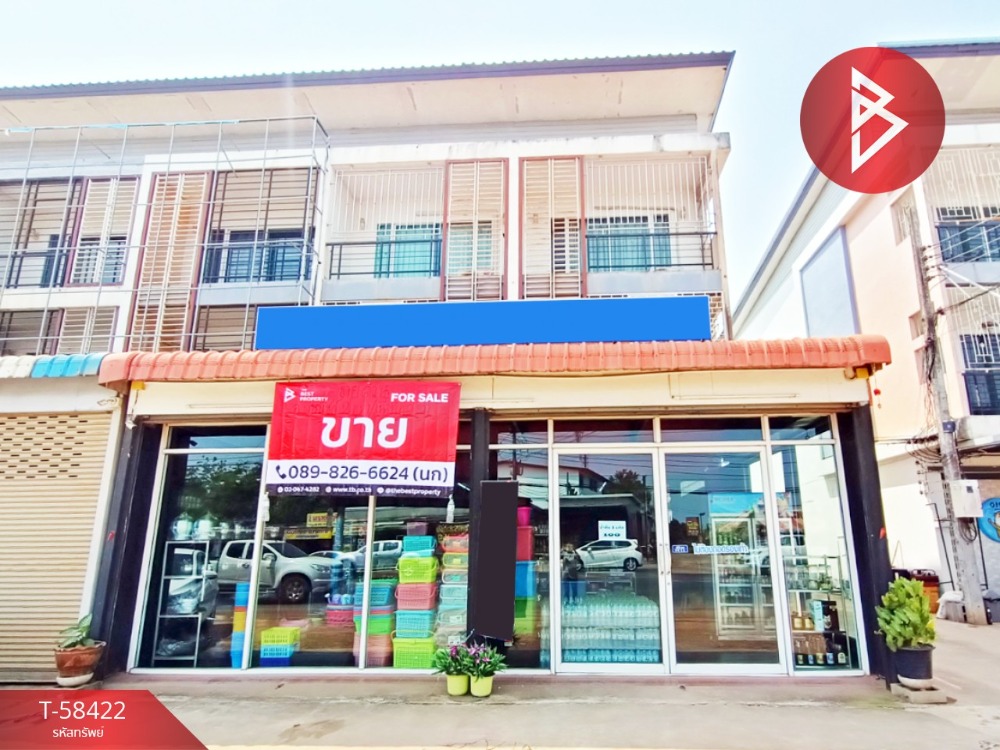 For SaleShophousePrachin Buri : Commercial building for sale, 2 booths, Sri Maha Pho, Prachinburi, trading location