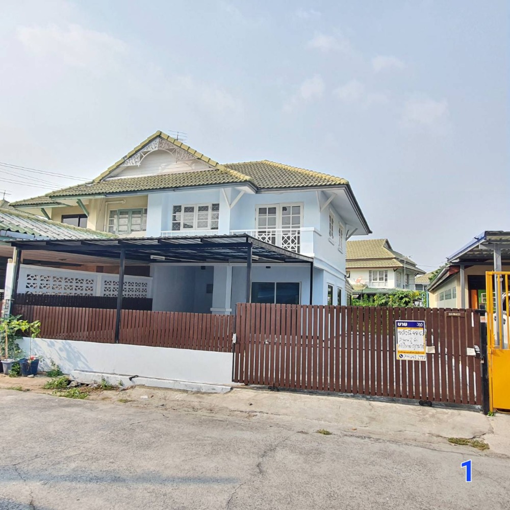 ขายบ้านสมุทรปราการ สำโรง : ขายด่วนมาก บ้านแฝด 2 ชั้น อารมณ์บ้านเดี่ยว โครงการพฤกษา 15 ใกล้นิคมบางปูทำเลดี ติดถนนตำหรุ - บางพลี