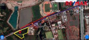 For SaleLandPathum Thani,Rangsit, Thammasat : Land for sale 8-1-97 rai, only 700 meters from Pathum Thani-Bang Pahan Road, Route 347, near Stone Hill Golf Course.