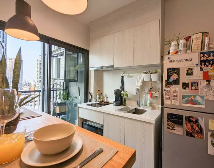 For RentCondoOnnut, Udomsuk : Condo for rent, Life Sukhumvit 48, near BTS Phra Khanong, 1 bedroom, 1 bathroom, 8th floor, Building N, 32 sq m., Complete electrical appliances, 18,500/month, interested call 097-4655644 T.C HOME