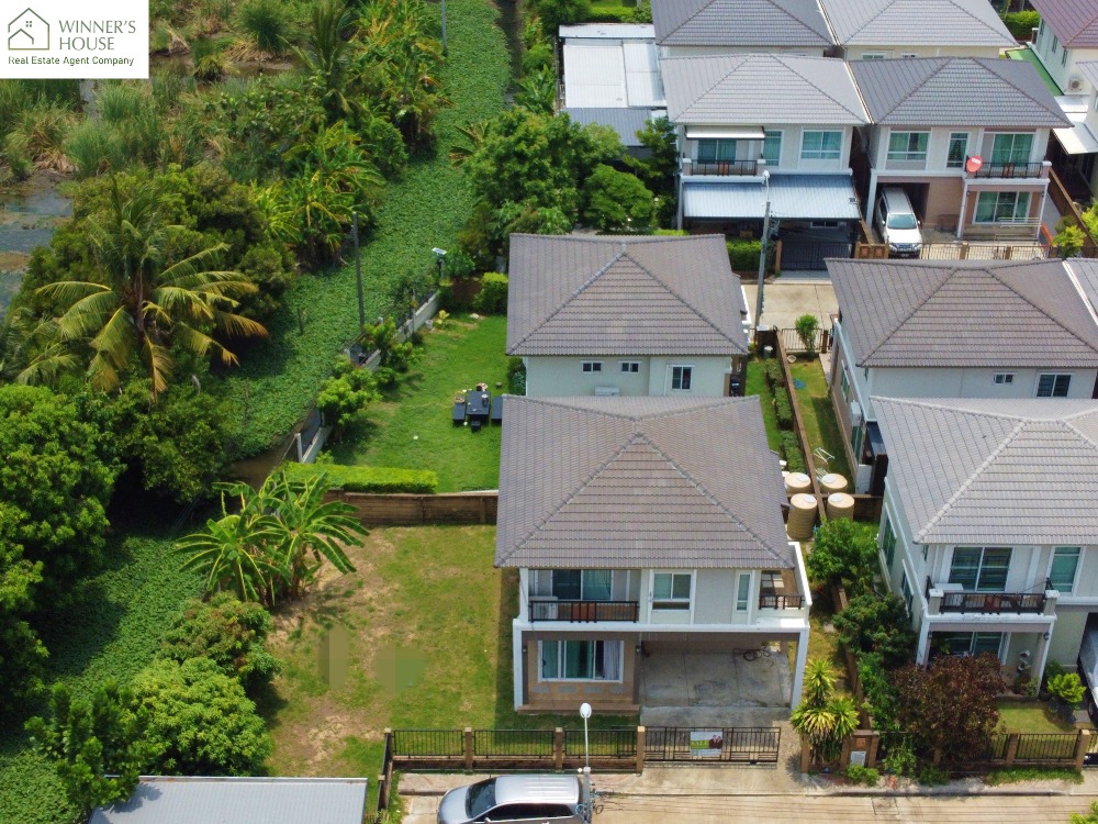 For SaleHouseRama5, Ratchapruek, Bangkruai : House for sale, Passorn Pride Rama 5 Sirindhorn (Passorn Pride Rama 5-Sirindhorn), 77.7 square meters, good condition, behind the waterfront, ready to move in.