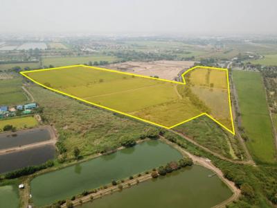 For SaleLandLadkrabang, Suwannaphum Airport : Land for sale, near Chalongkrung Road, just 2 km., 91 rai 1 ngan 30 square wa, suitable for large real estate projects