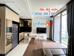 For RentCondoRatchathewi,Phayathai : For rent, The Line Ratchathewi, The Line Ratchathewi, special discount 18,000 baht, near BTS Ratchathewi, size 35 sq m, very cheap, cheapest!!! Quick contact 094-162-4424
