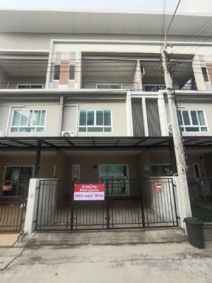 For RentTownhouseNonthaburi, Bang Yai, Bangbuathong : (b2184) 3-storey townhome for rent #Town home 3-storey #vision smart life #vision smart life #near purple line mrt station