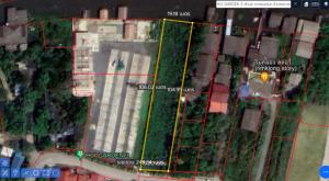 For SaleLandRama5, Ratchapruek, Bangkruai : Land for sale on the riverfront, Rama 5, Bang Khun Kong, Bang Kruai, Nonthaburi, near Rama 5 roundabout. in front of the road Behind the waterfront