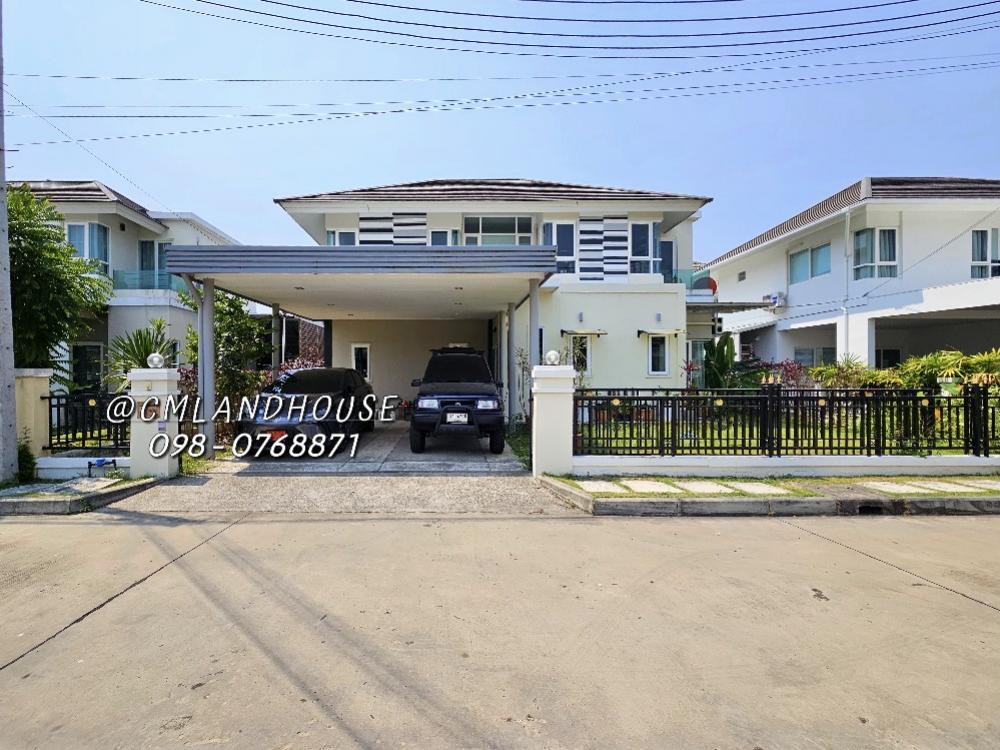 For SaleHouseChiang Mai : Baan Kankanok 2 Next to San Pu Loei ring road, close to the city, just 5:km., wide land area 70 sq m., 4 bedrooms.