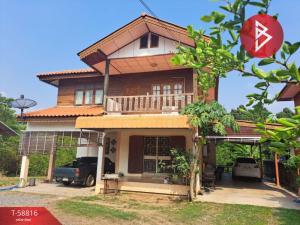 For SaleHouseChai Nat : 2-storey detached house for sale in Chai Nat city, in good condition, next to the main road in Chainat - Suphan Buri.