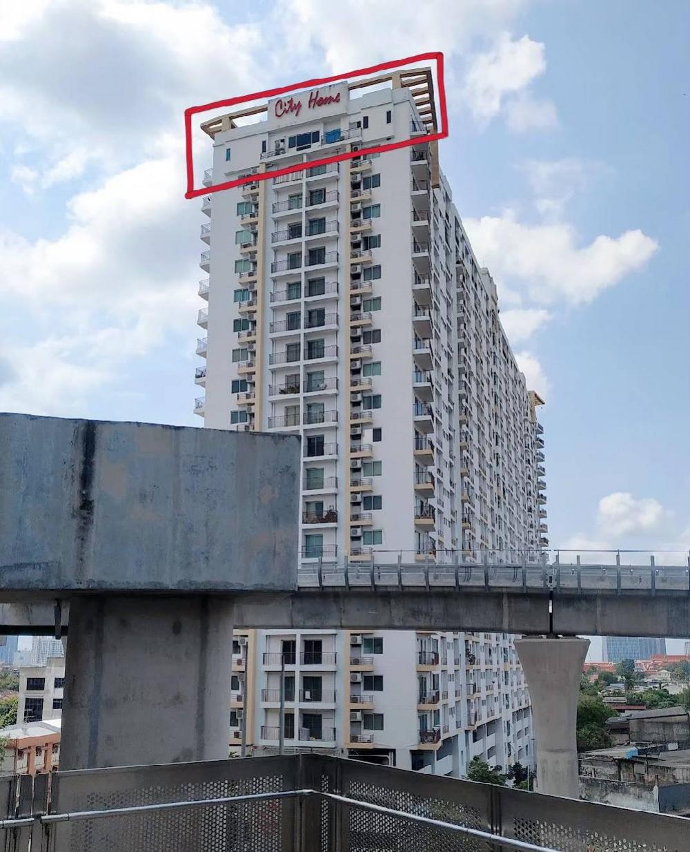 ขายคอนโดท่าพระ ตลาดพลู วุฒากาศ : ขาย City home ห้อง penthouse