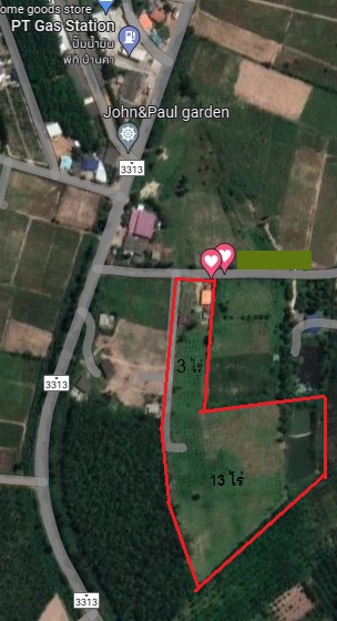 For SaleLandRatchaburi : Land Nor Sor 3 Kor. 16 rai with electricity / village water supply / pool / community area / paved road Sell ​​by owner