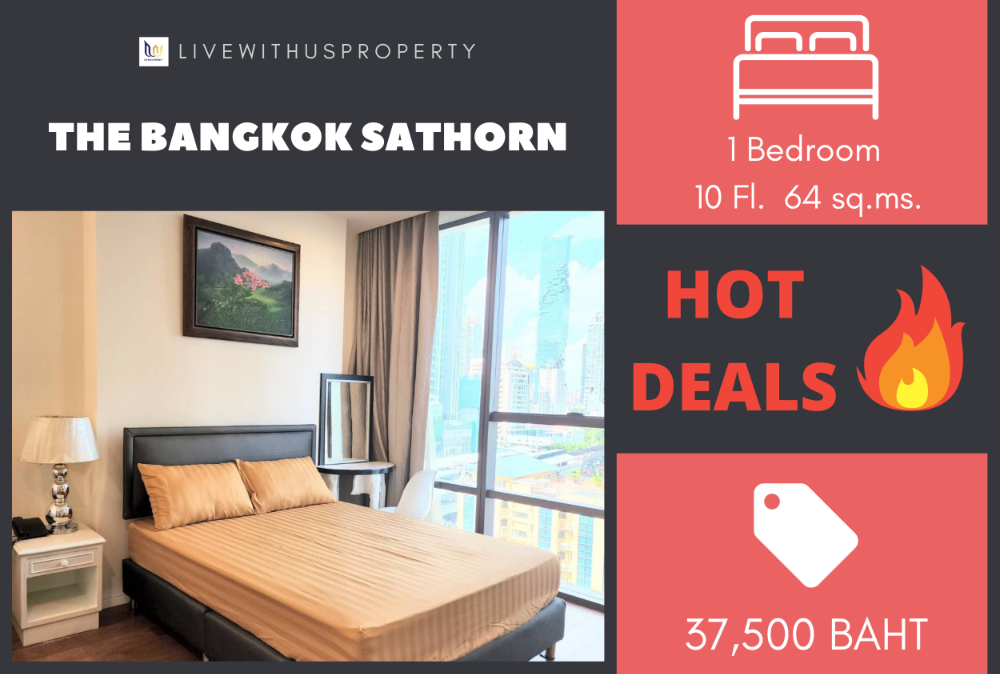 ให้เช่าคอนโดสาทร นราธิวาส : เช่าด่วน!! ราคาดีมาก ห้องแต่งสวยมาก The Bangkok Sathorn