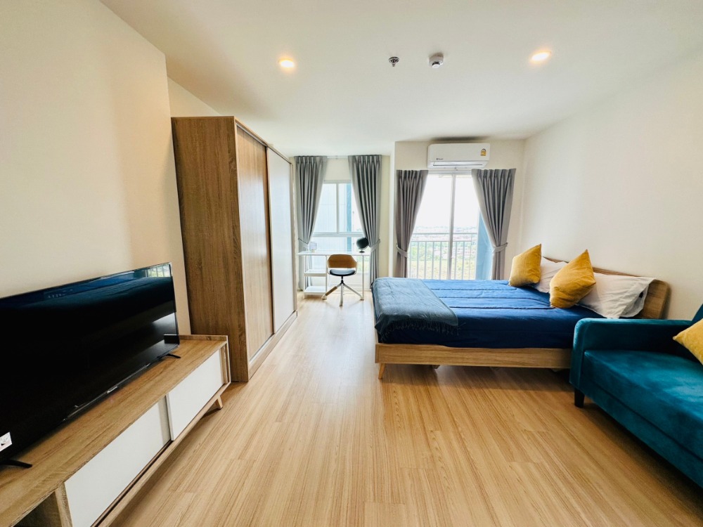 For RentCondoChaengwatana, Muangthong : ✅ New room, red label. There are rooms to choose from, many corners, low deposit ✅ Lumpini Ville Chaengwattana - Pak Kret Station