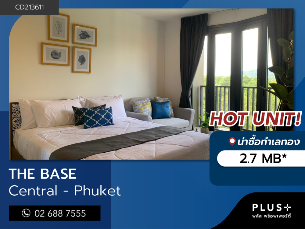 For SaleCondoPhuket,Patong,Rawai Beach : THE BASE Central - Phuket, newest condo ready to move in