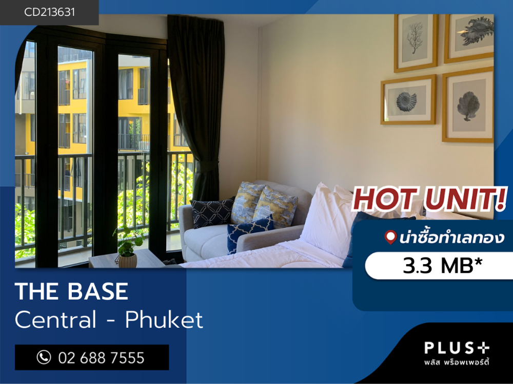 For SaleCondoPhuket,Patong,Rawai Beach : THE BASE Central - Phuket, newest condo ready to move in